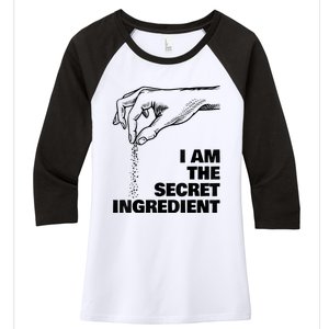 Secret Ingredient Funny Cooking Cook Chef Women's Tri-Blend 3/4-Sleeve Raglan Shirt