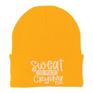 Sweat Is Fat Crying Bodybuiling Gift Knit Cap Winter Beanie