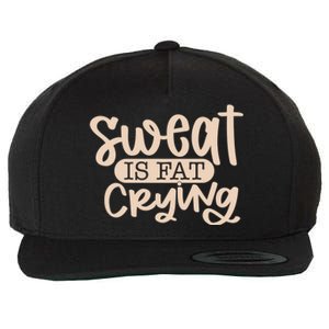 Sweat Is Fat Crying Bodybuiling Gift Wool Snapback Cap