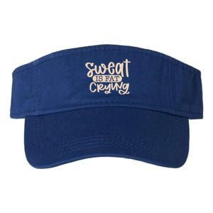 Sweat Is Fat Crying Bodybuiling Gift Valucap Bio-Washed Visor