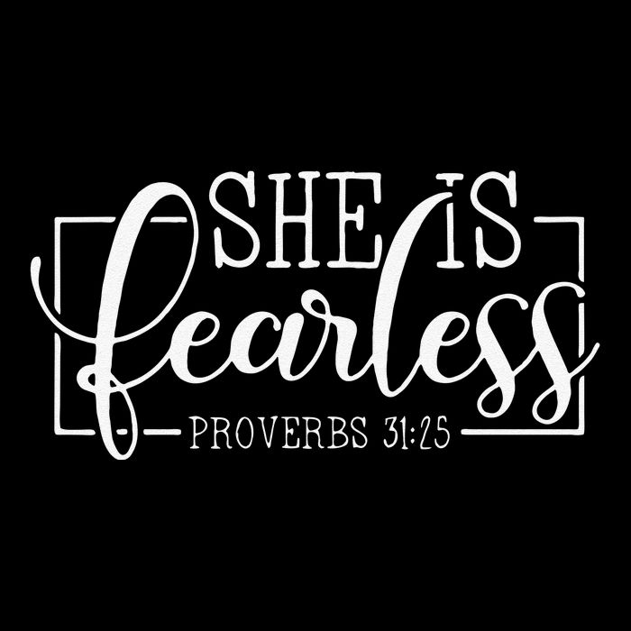 She is Fearless Proverbs 3125 funny Christian quotes Flexfit Unipanel Trucker Cap