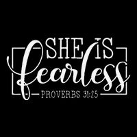 She is Fearless Proverbs 3125 funny Christian quotes Mesh Reversible Basketball Jersey Tank