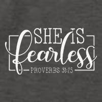 She is Fearless Proverbs 3125 funny Christian quotes Vector Backpack