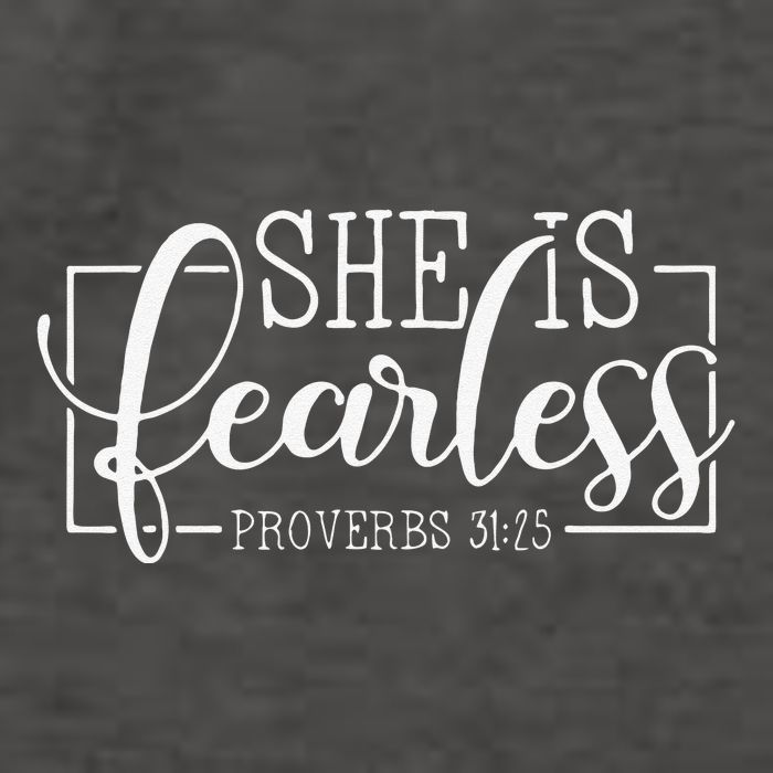 She is Fearless Proverbs 3125 funny Christian quotes Vector Backpack