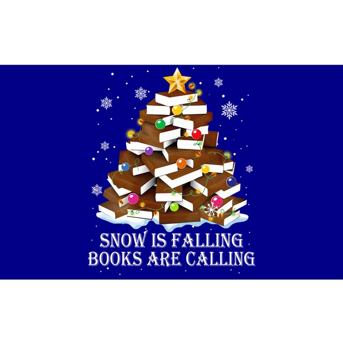 Snow Is Falling Books Are Calling Christmas Tree Books Lover Gift Bumper Sticker