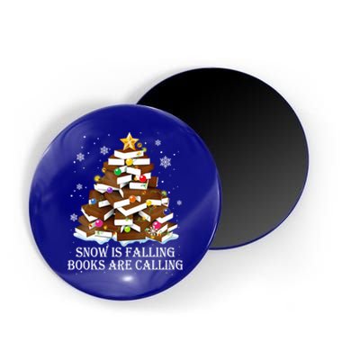 Snow Is Falling Books Are Calling Christmas Tree Books Lover Gift Magnet