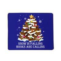 Snow Is Falling Books Are Calling Christmas Tree Books Lover Gift Mousepad