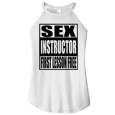 Sex Instructor, First Lesson Free Women’s Perfect Tri Rocker Tank