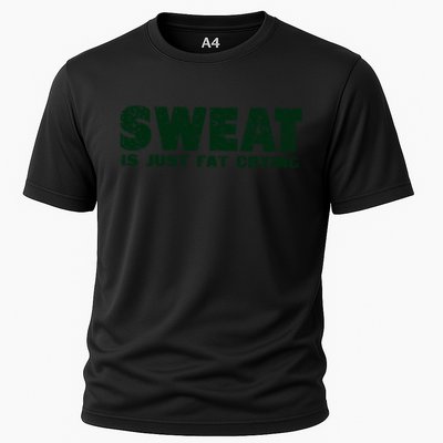 Sweat Is Fat Crying Gift Performance Shirt