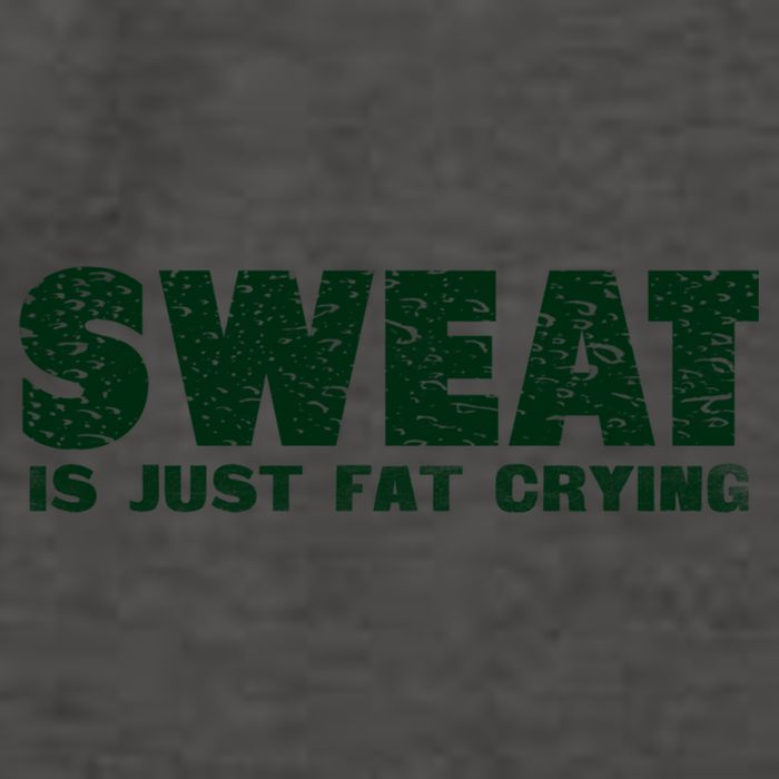 Sweat Is Fat Crying Gift Vector Backpack