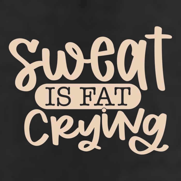 Sweat Is Fat Crying Gift Adult Drive Performance Visor