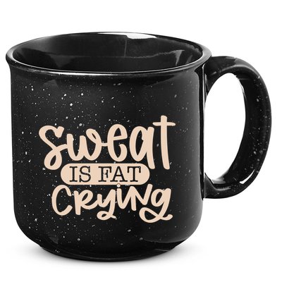 Sweat Is Fat Crying Gift 15oz Campfire Ceramic Mug