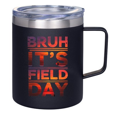 School Its Field Day Schooloutdoor Funny Field Day Summer 12oz Stainless Steel Coffee Mug