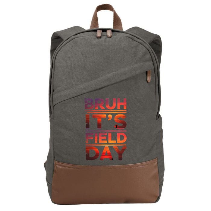 School Its Field Day Schooloutdoor Funny Field Day Summer Cotton Canvas Backpack