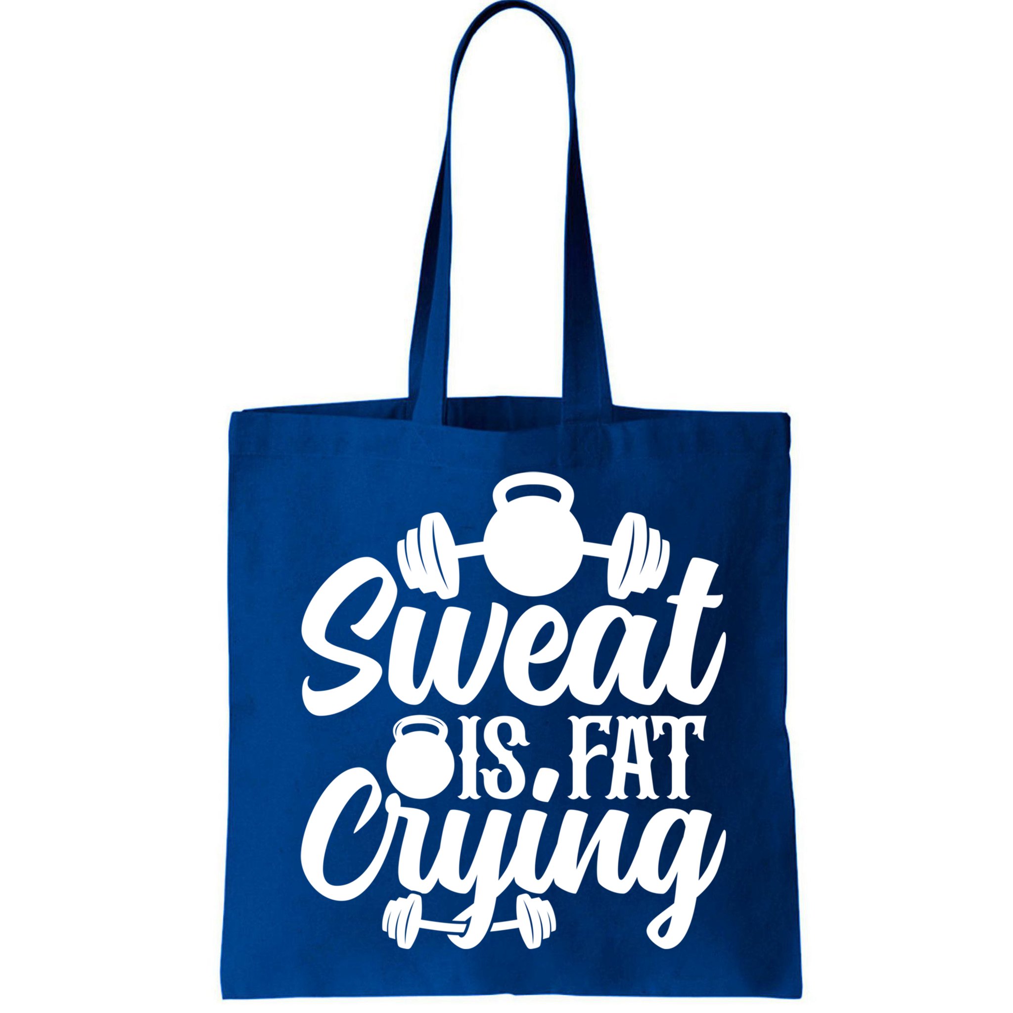 Sweat Is Fat Crying Workout Fitness Gym Funny Bodybuilding Gift Bag