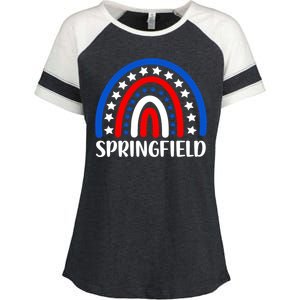 Springfield Illinois Funny Gift I Love Springfield Usa Gift Enza Ladies Jersey Colorblock Tee