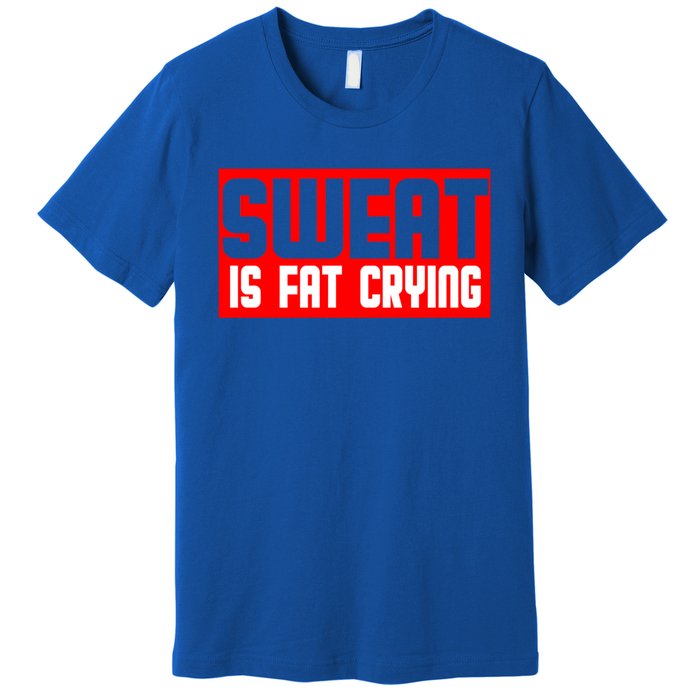 Sweat Is Fat Crying Cool Gift Premium T-Shirt