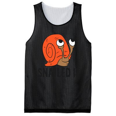 Snailed It Funny Snails Mesh Reversible Basketball Jersey Tank