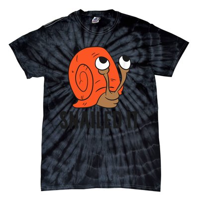 Snailed It Funny Snails Tie-Dye T-Shirt