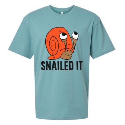 Snailed It Funny Snails Sueded Cloud Jersey T-Shirt