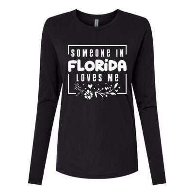 Someone In Florida Loves Me Womens Cotton Relaxed Long Sleeve T-Shirt