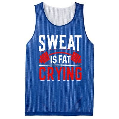 Sweat Is Fat Crying Cute Gift Mesh Reversible Basketball Jersey Tank