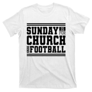 Sunday Is For Church And Football, Christian Jesus Football T-Shirt