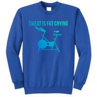 Sweat Is Fat Crying Spin Cycle Bike Gift Sweatshirt