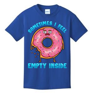 Sometimes I Feel Empty Inside Funny Donut Lovers Food Pun Funny Gift Kids T-Shirt