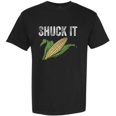 Shuck It Funny Farmer Corn Lover Market Festival Gift Garment-Dyed Heavyweight T-Shirt