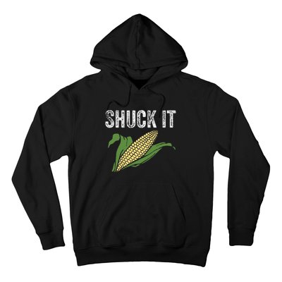 Shuck It Funny Farmer Corn Lover Market Festival Gift Hoodie