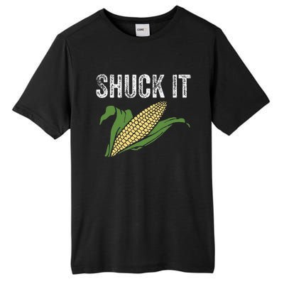 Shuck It Funny Farmer Corn Lover Market Festival Gift Tall Fusion ChromaSoft Performance T-Shirt