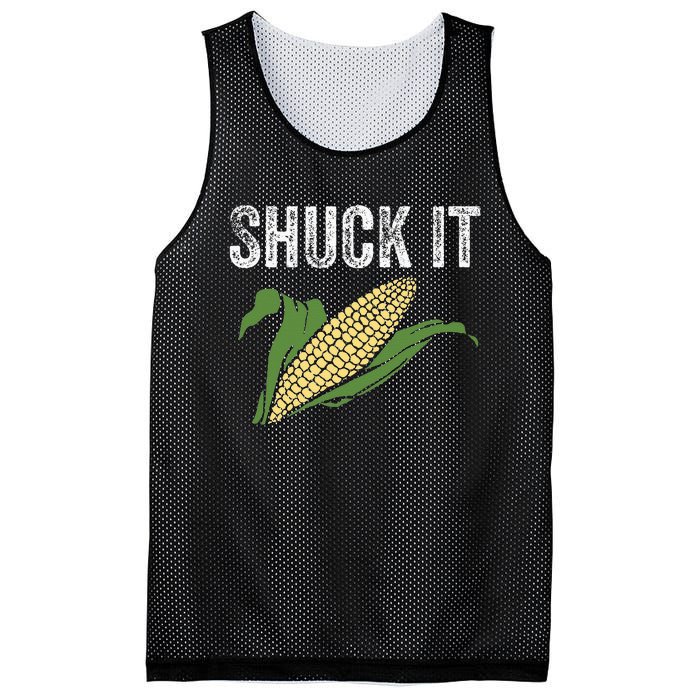 Shuck It Funny Farmer Corn Lover Market Festival Gift Mesh Reversible Basketball Jersey Tank