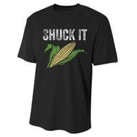 Shuck It Funny Farmer Corn Lover Market Festival Gift Performance Sprint T-Shirt