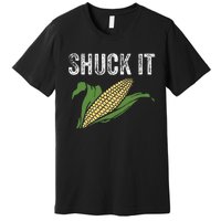 Shuck It Funny Farmer Corn Lover Market Festival Gift Premium T-Shirt