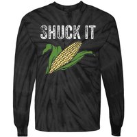 Shuck It Funny Farmer Corn Lover Market Festival Gift Tie-Dye Long Sleeve Shirt