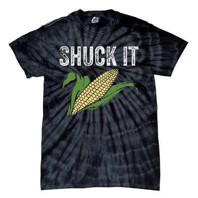 Shuck It Funny Farmer Corn Lover Market Festival Gift Tie-Dye T-Shirt