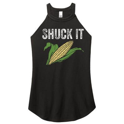 Shuck It Funny Farmer Corn Lover Market Festival Gift Women’s Perfect Tri Rocker Tank