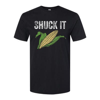 Shuck It Funny Farmer Corn Lover Market Festival Gift Softstyle CVC T-Shirt