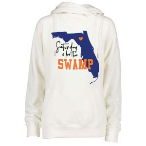 Saturday Is For The Swamp Uf Football Swamp University Womens Funnel Neck Pullover Hood