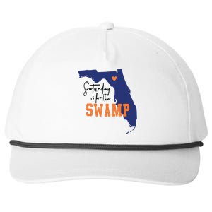 Saturday Is For The Swamp Uf Football Swamp University Snapback Five-Panel Rope Hat