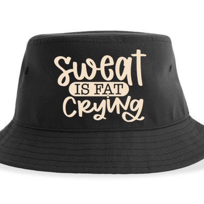 Sweat Is Fat Crying Sustainable Bucket Hat