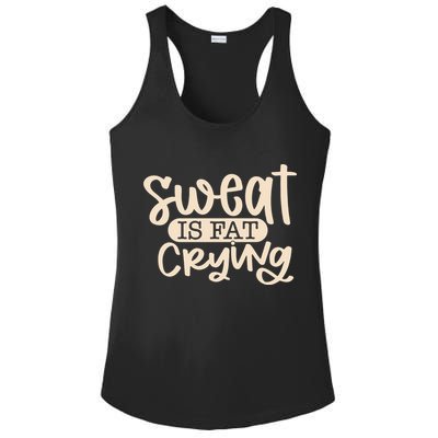 Sweat Is Fat Crying Ladies PosiCharge Competitor Racerback Tank