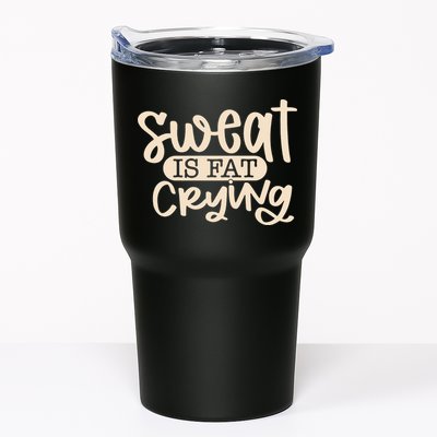 Sweat Is Fat Crying Tumbler