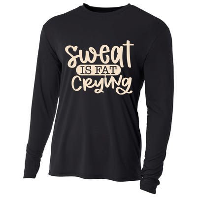 Sweat Is Fat Crying Cooling Performance Long Sleeve Crew