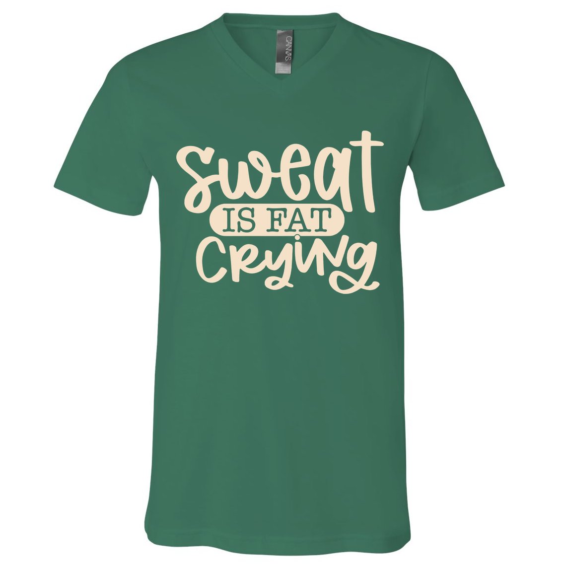 Sweat Is Fat Crying V-Neck T-Shirt