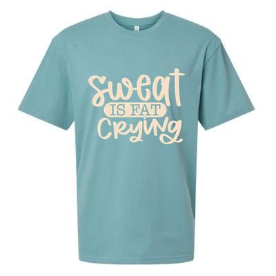 Sweat Is Fat Crying Sueded Cloud Jersey T-Shirt
