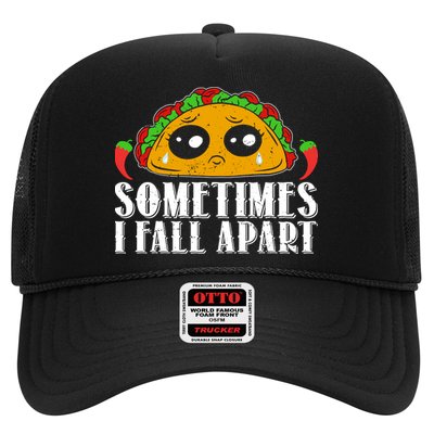 Sometimes I Fall Apart Cute Taco Trucker Hat