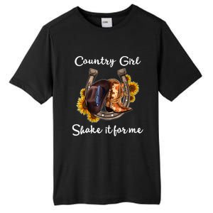 Shakes It For Me Country Music Cowgirl Boots Sunflower Tall Fusion ChromaSoft Performance T-Shirt