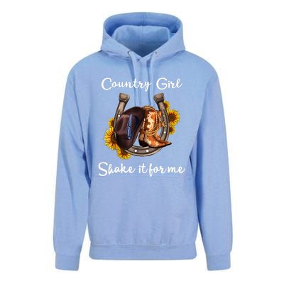 Shakes It For Me Country Music Cowgirl Boots Sunflower Unisex Surf Hoodie